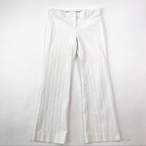 Express Size 4 Editor Pants Striped White